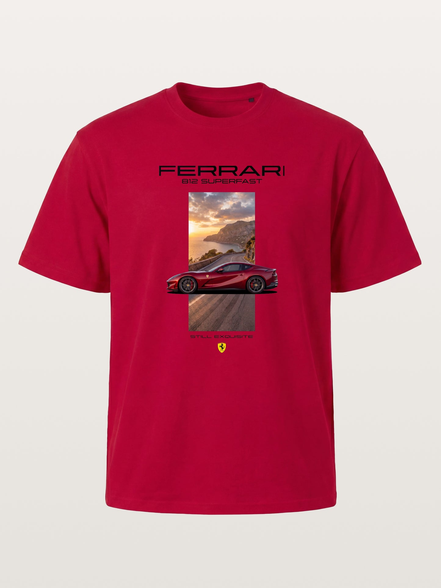 Ferrari 812 Tuscan Road Print Gildan T-shirt