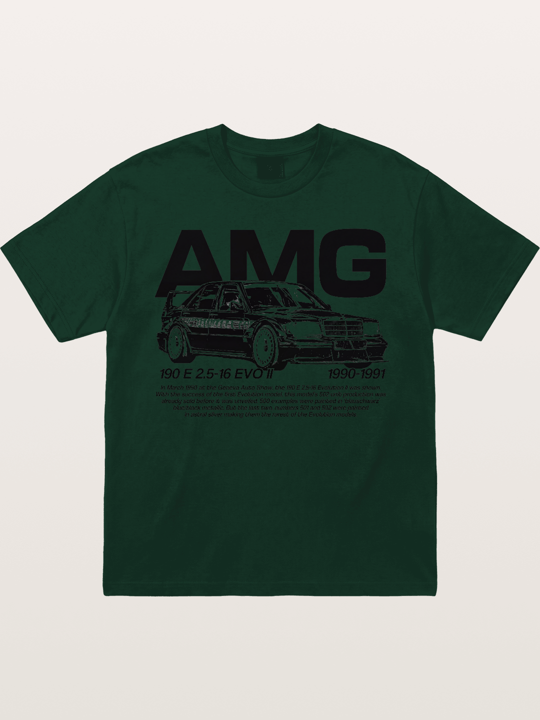 AMG 190E EVO Racing Car Art Gildan T-shirt