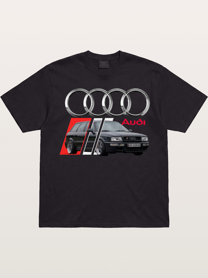 Audi Classic Car With Four Rings Gildan T-shirt