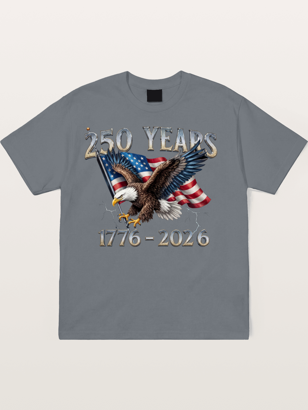 American Eagle 250th Anniversary Flag Cotton T-shirt