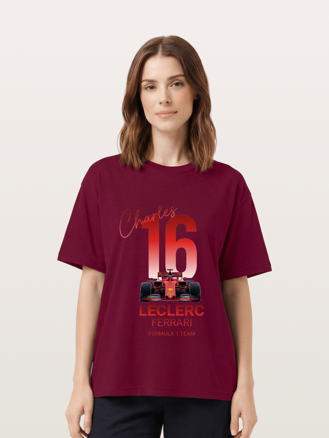 Charles Leclerc Ferrari 16 Art Gildan T-shirt