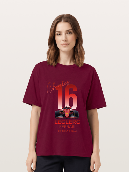 Charles Leclerc Ferrari 16 Art Gildan T-shirt