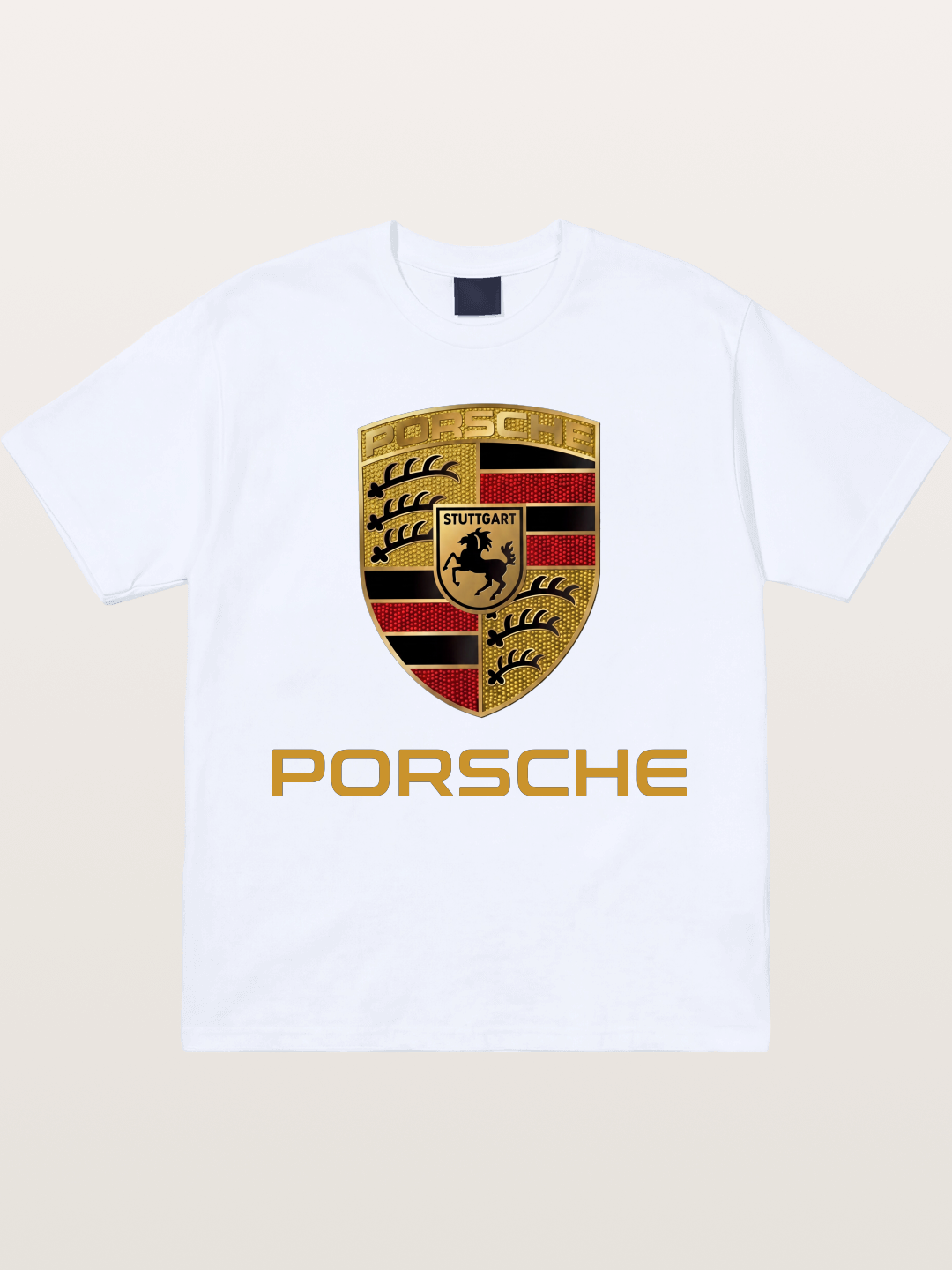 Porsche Golden Emblem Gildan T-shirt