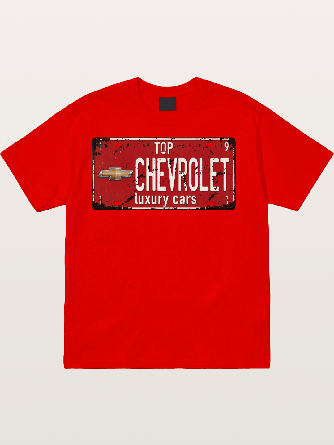 Chevrolet License Plate Cotton T-shirt