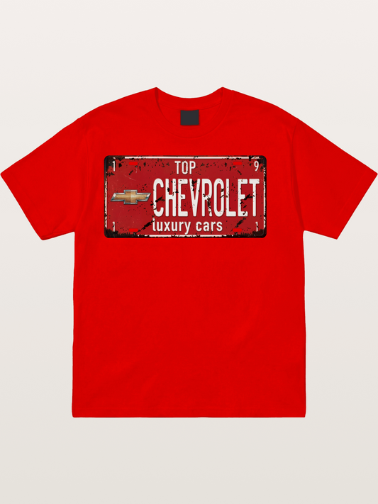 Chevrolet License Plate Cotton T-shirt