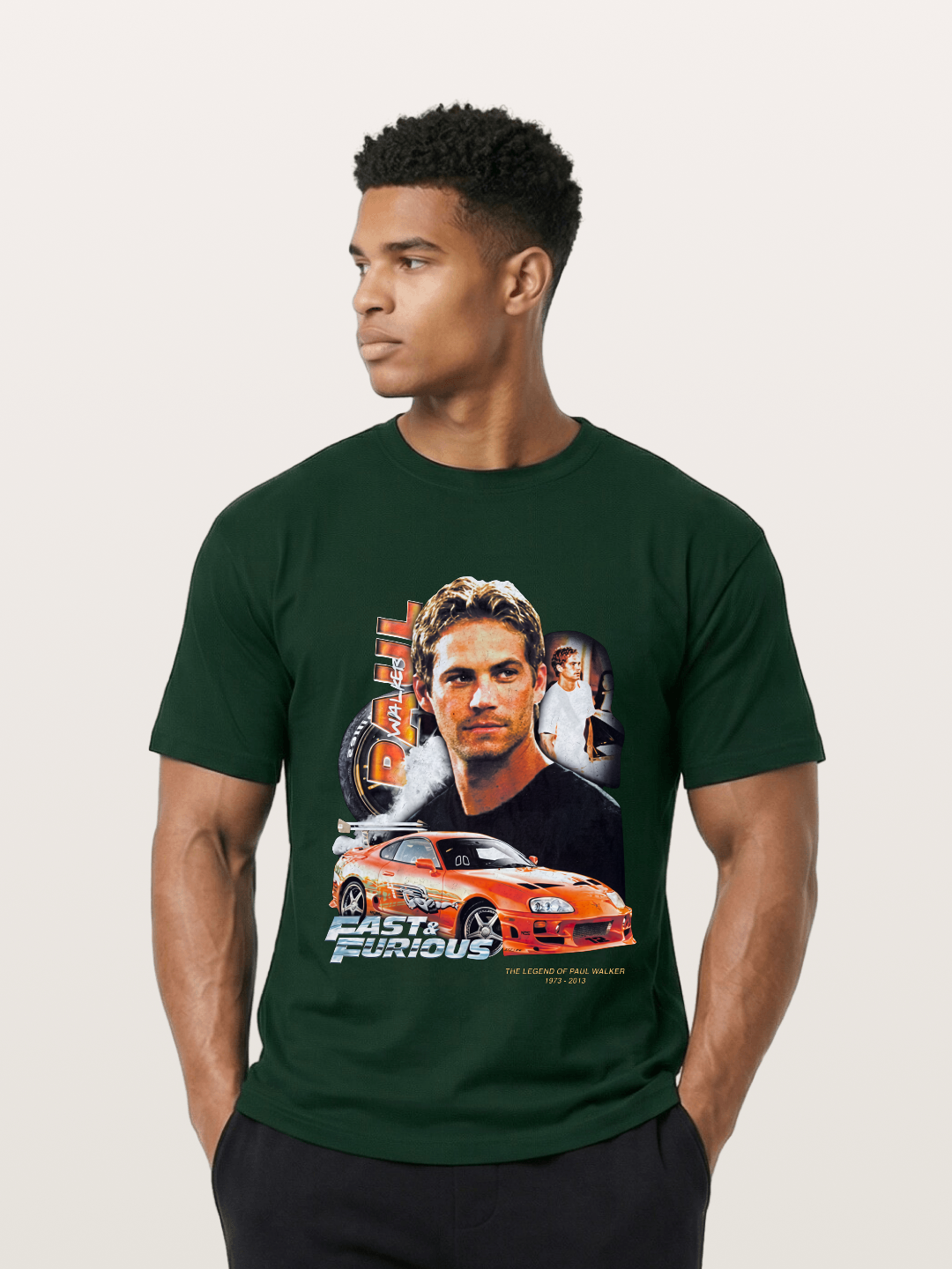 Orange Supra Fast & Furious Gildan T-shirt