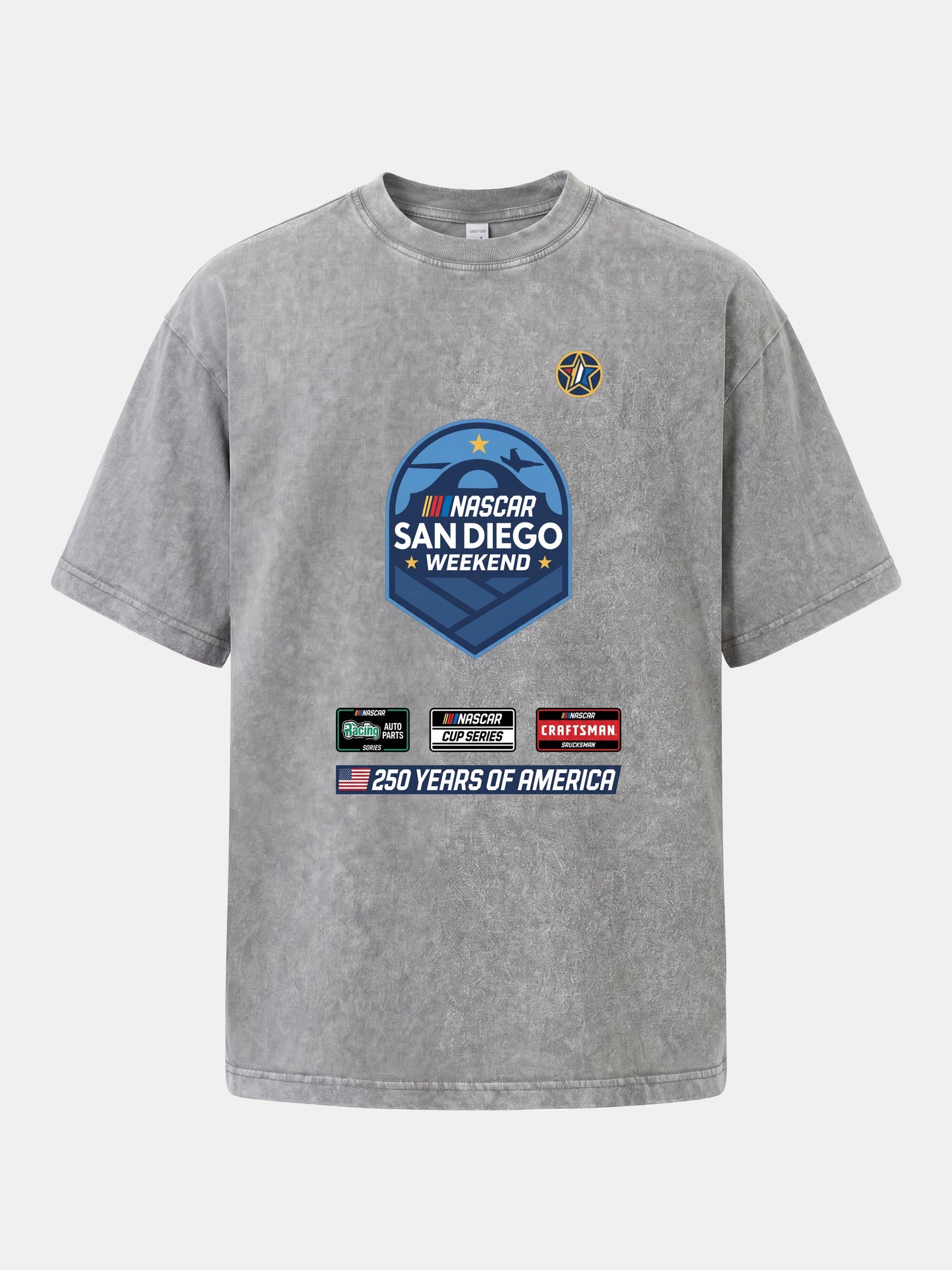 San Diego NASCAR Shield Crest Washed T-shirt