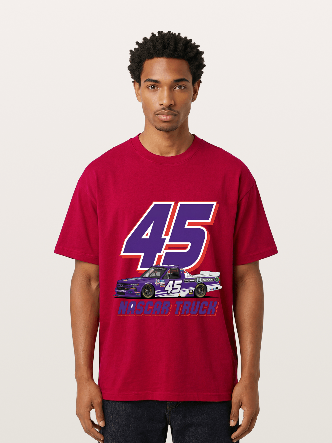 Purple 45 Racer Gildan T-shirt