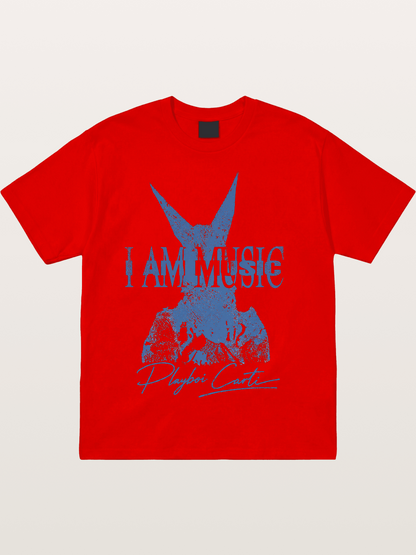 Playboi Carti I Am Music Print Cotton T-shirt
