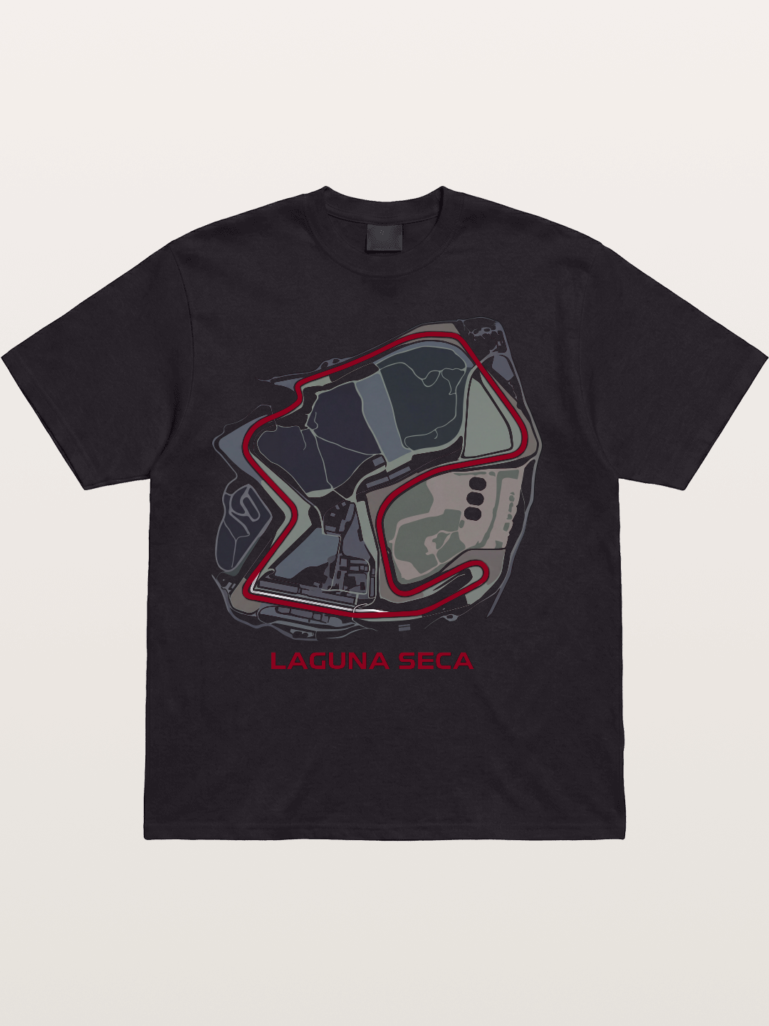 Laguna Seca Corkscrew Track Cotton T-shirt