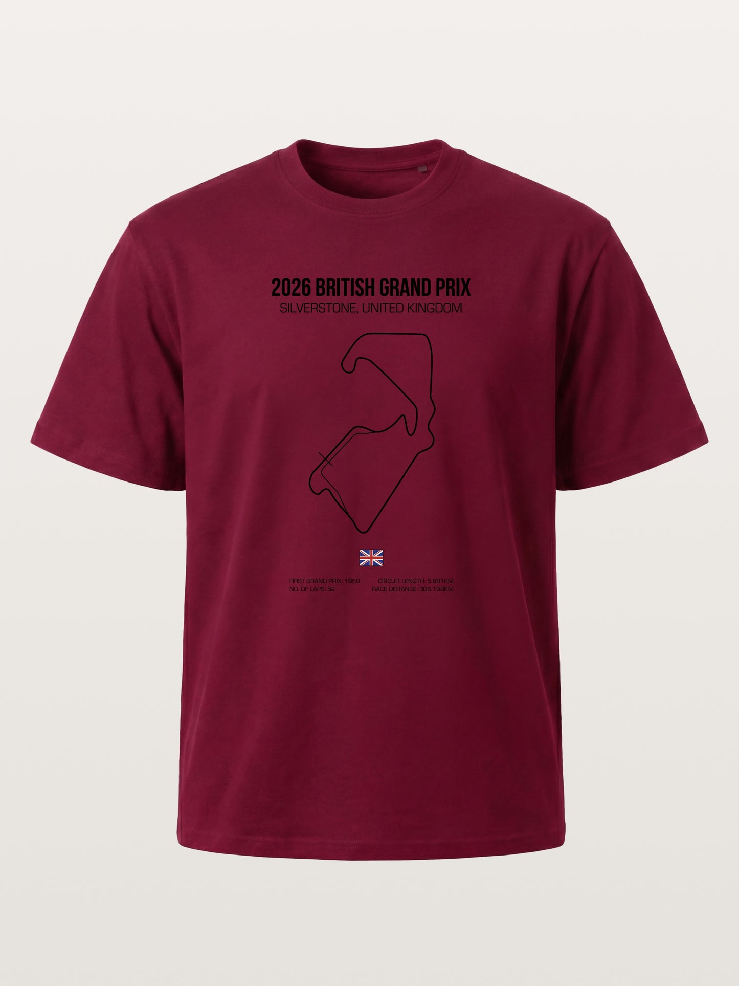 British Grand Prix Silverstone Track Outline Gildan T-shirt