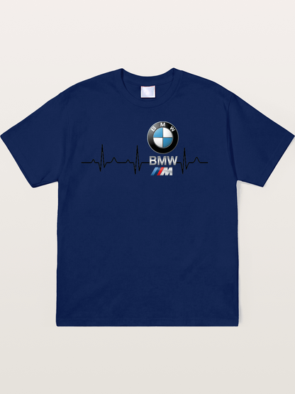 BMW Heartbeat Logo Art Soft-Stay T-shirt