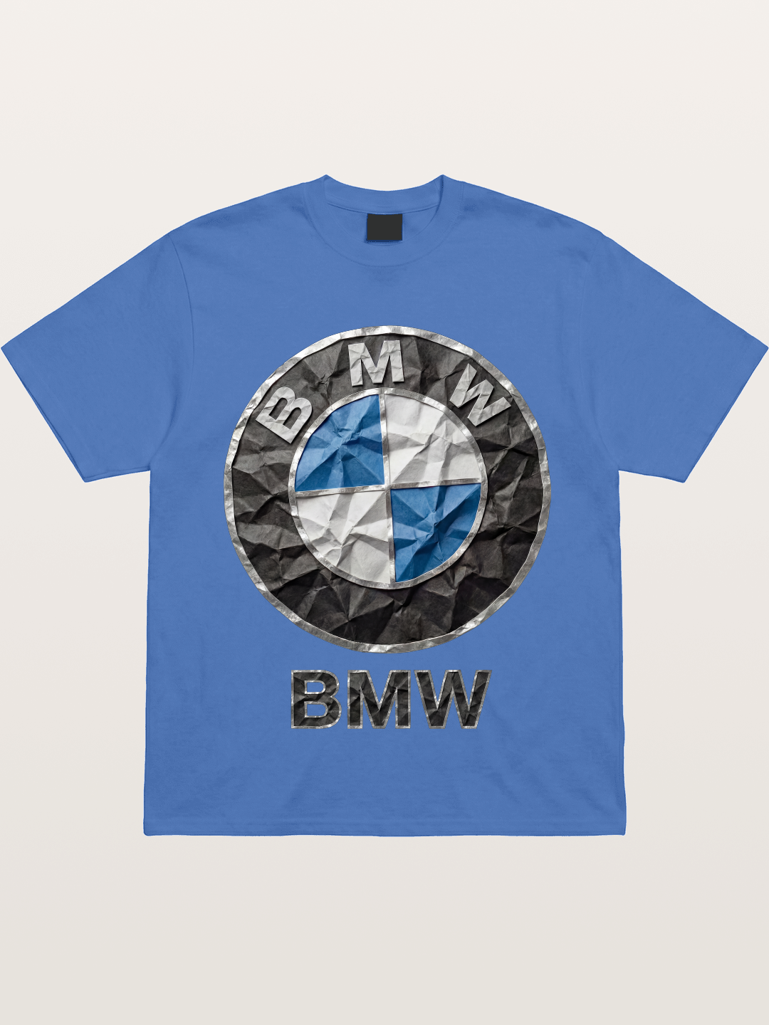BMW Crumpled Paper Emblem Gildan T-shirt