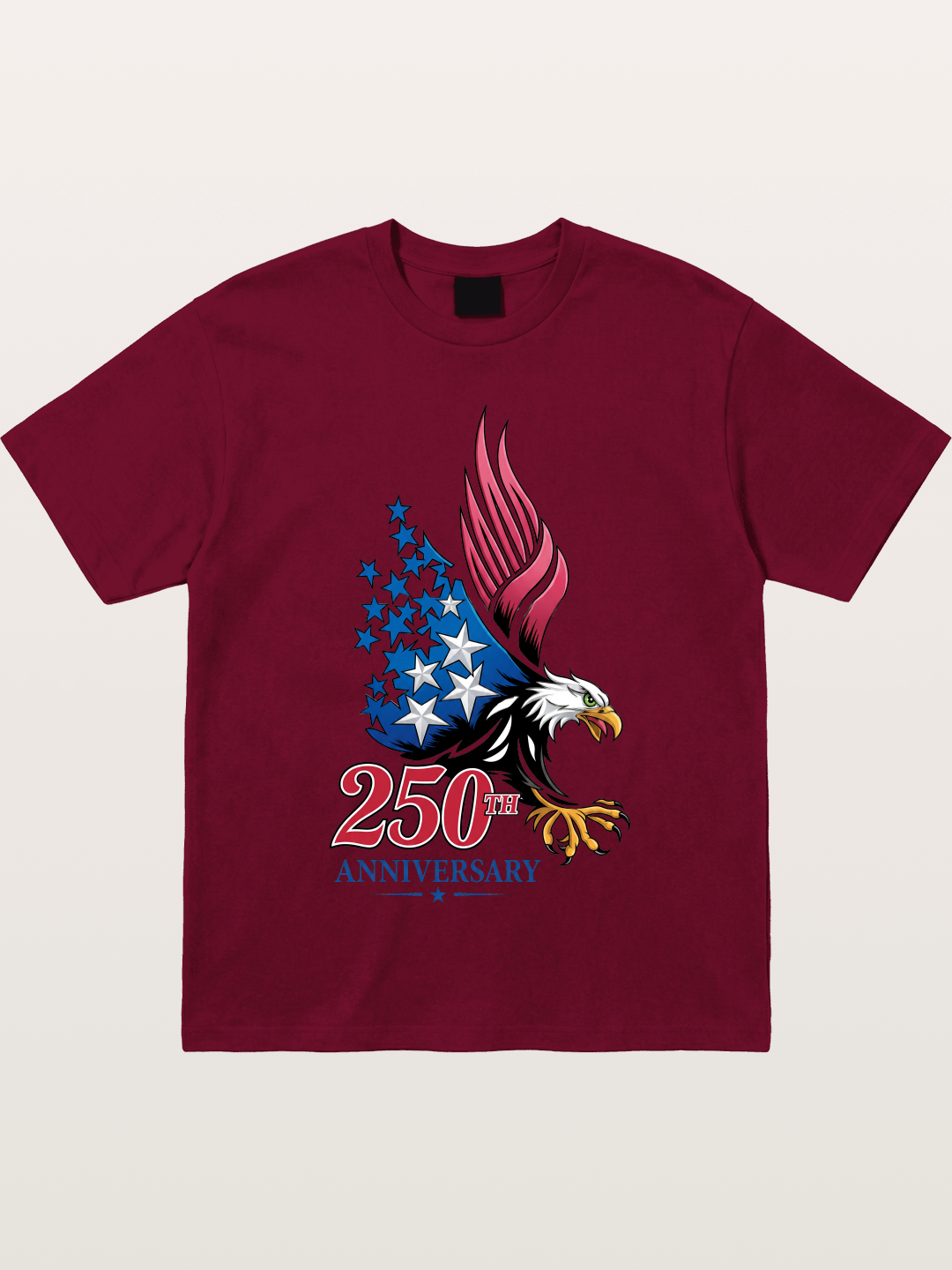 250th Anniversary Eagle Print Gildan T-shirt