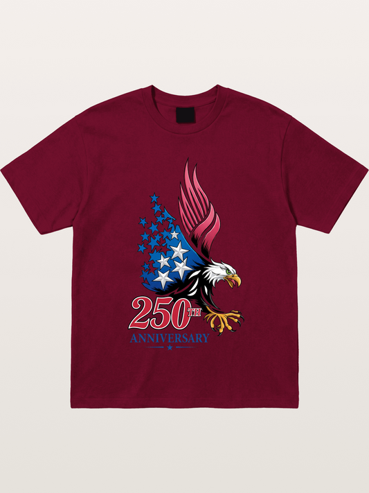 250th Anniversary Eagle Print Gildan T-shirt