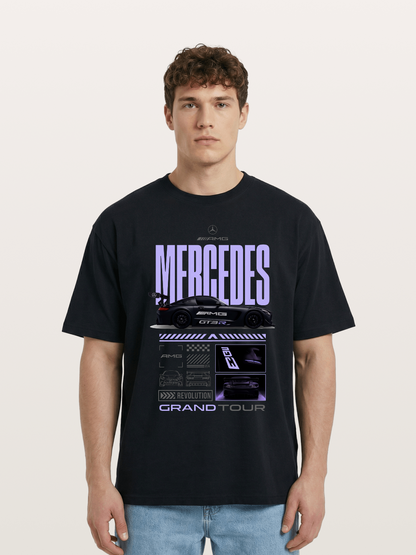 Purple Haze Mercedes Supercar Cotton T-shirt