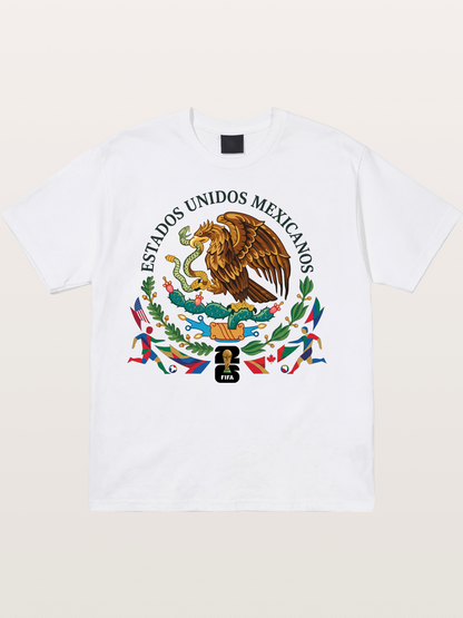 Mexican Eagle World Cup Art Cotton T-shirt