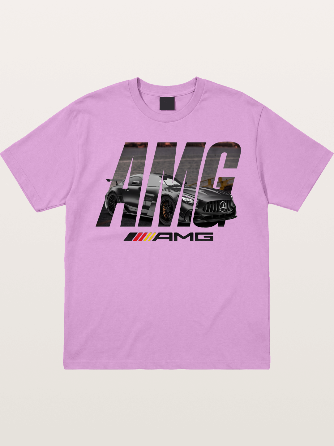 AMG Lettermark Car Print Gildan T-shirt