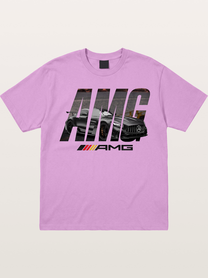AMG Lettermark Car Print Gildan T-shirt