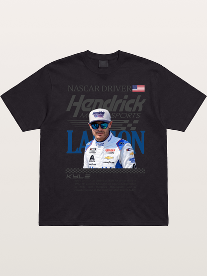 NASCAR Driver Kyle Larson Magazine Style Cotton T-shirt