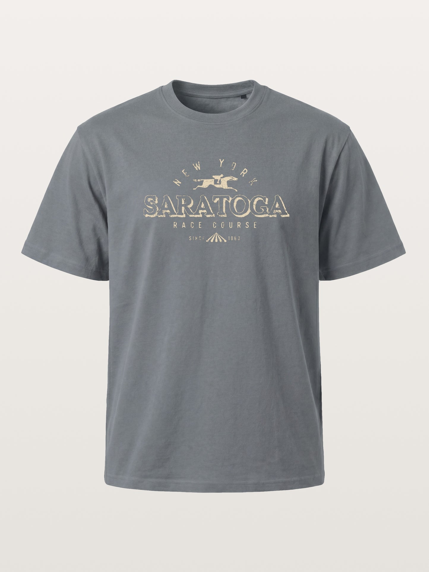 Saratoga Vintage Gold Tone Mark Cotton T-shirt