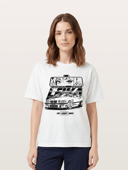Vintage Race Car Cotton T-shirt