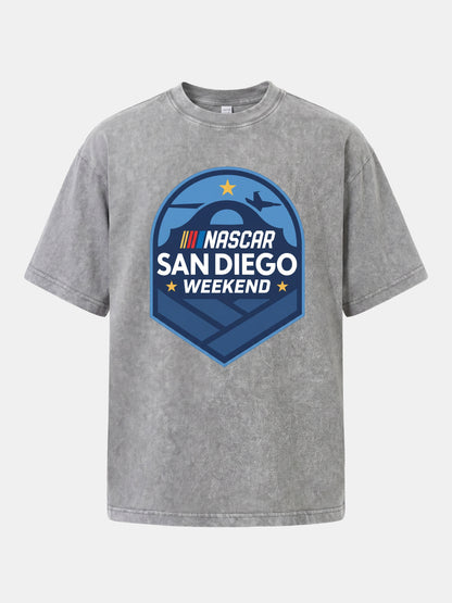 NASCAR San Diego Shield Emblem Washed T-shirt