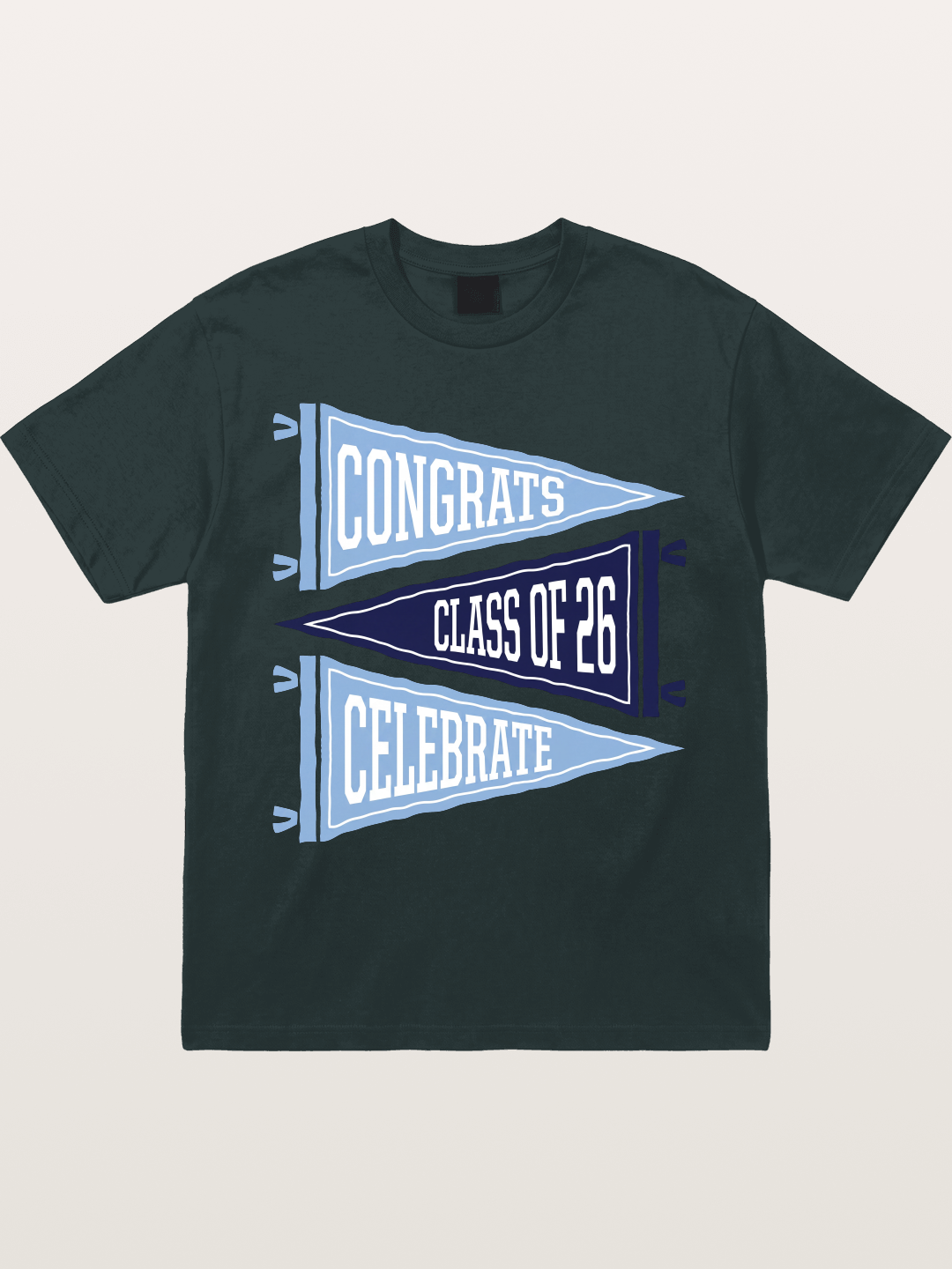 lass Of 26 Graduation Pennant Set Gildan T-shirt