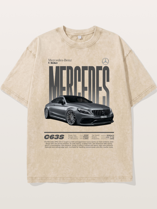Mercedes-Benz C63S Magazine Style Washed T-shirt