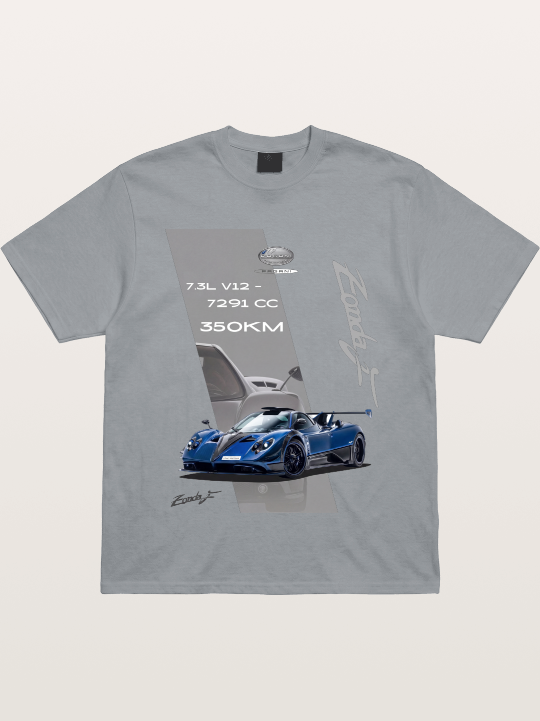 Pagani Zonda Technical Print Gildan T-shirt