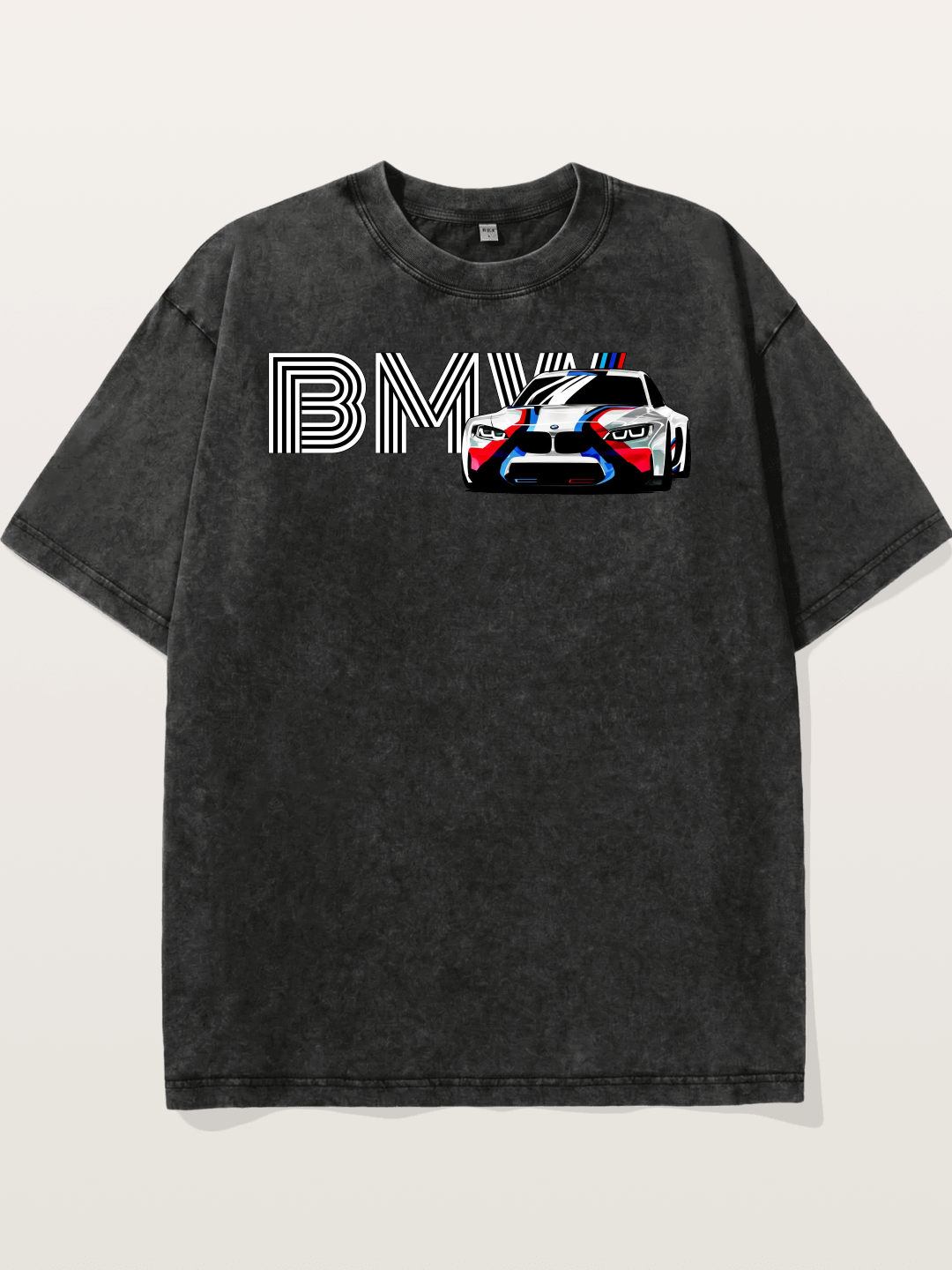BMW M Series Typography Print Washed T-shirt