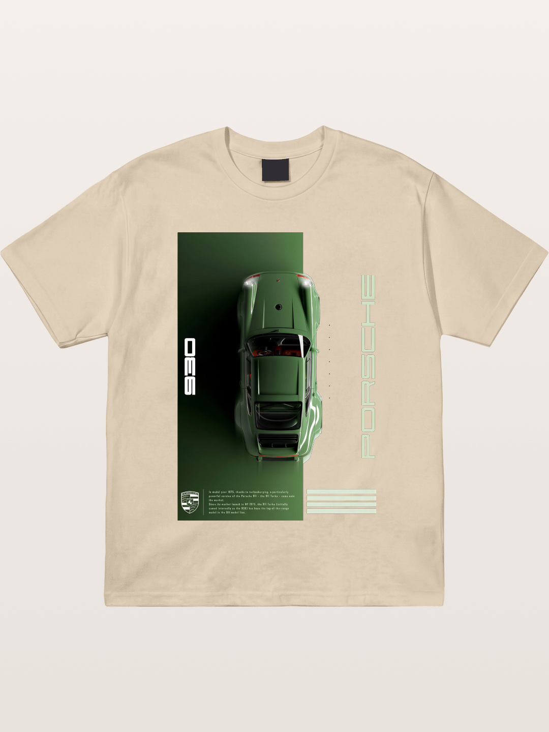 930 Porsche Green Top View Gildan T-shirt