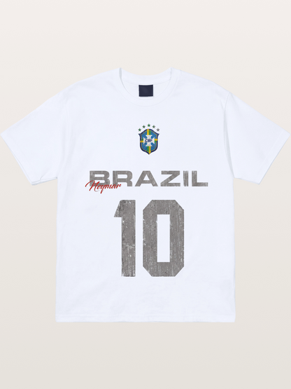 Brazil Neymar 10 Vintage Gildan T-shirt