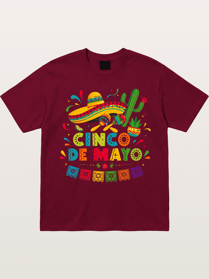 Cinco De Mayo Fiesta Art Gildan T-shirt