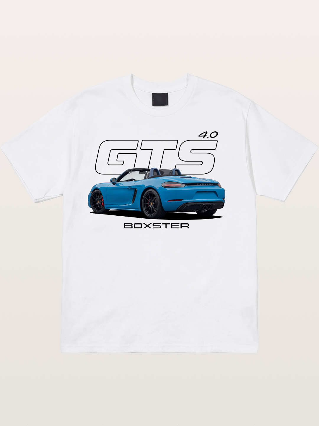 Porsche 718 Boxster GTS Print Cotton T-shirt