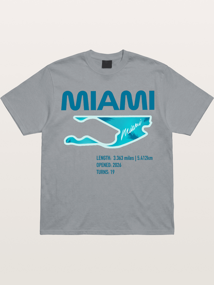 Miami F1 Circuit Map 2026 Gildan T-shirt