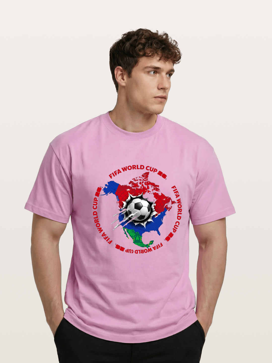 Soccer Ball Americas Burst Design Gildan T-shirt