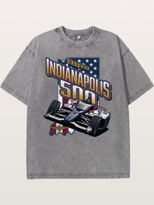 110th Indianapolis 500 Race Car Washed T-shirt