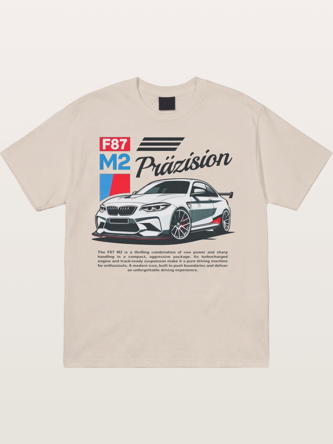 BMW F87 M2 Car Print Cotton T-shirt