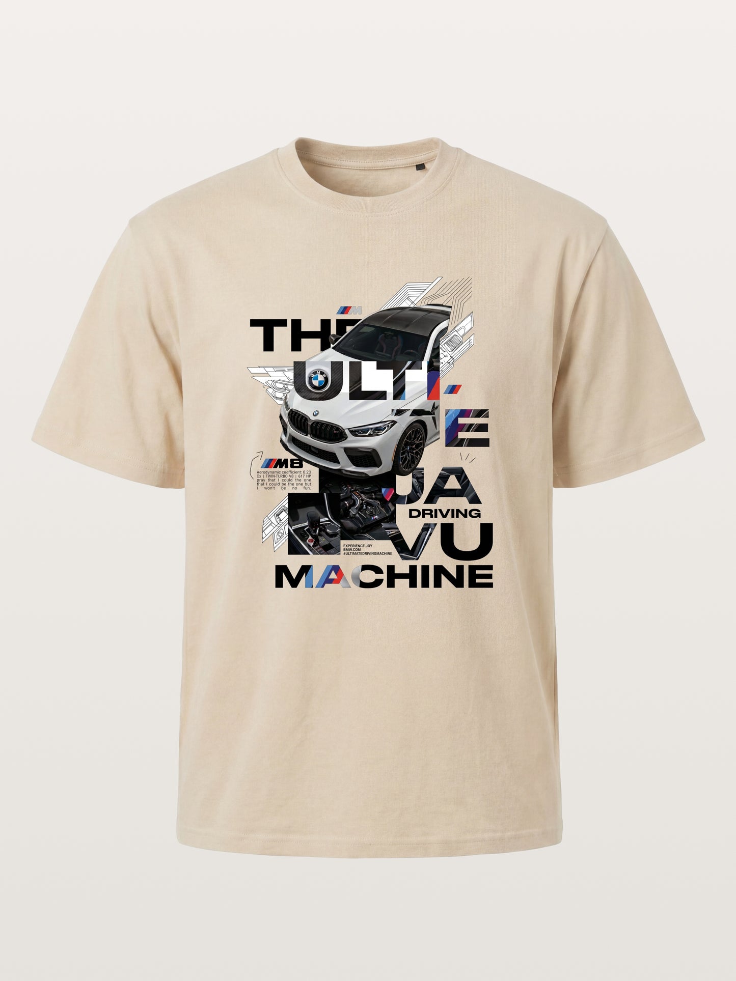 BMW M8 Tech Collage Poster Gildan T-shirt