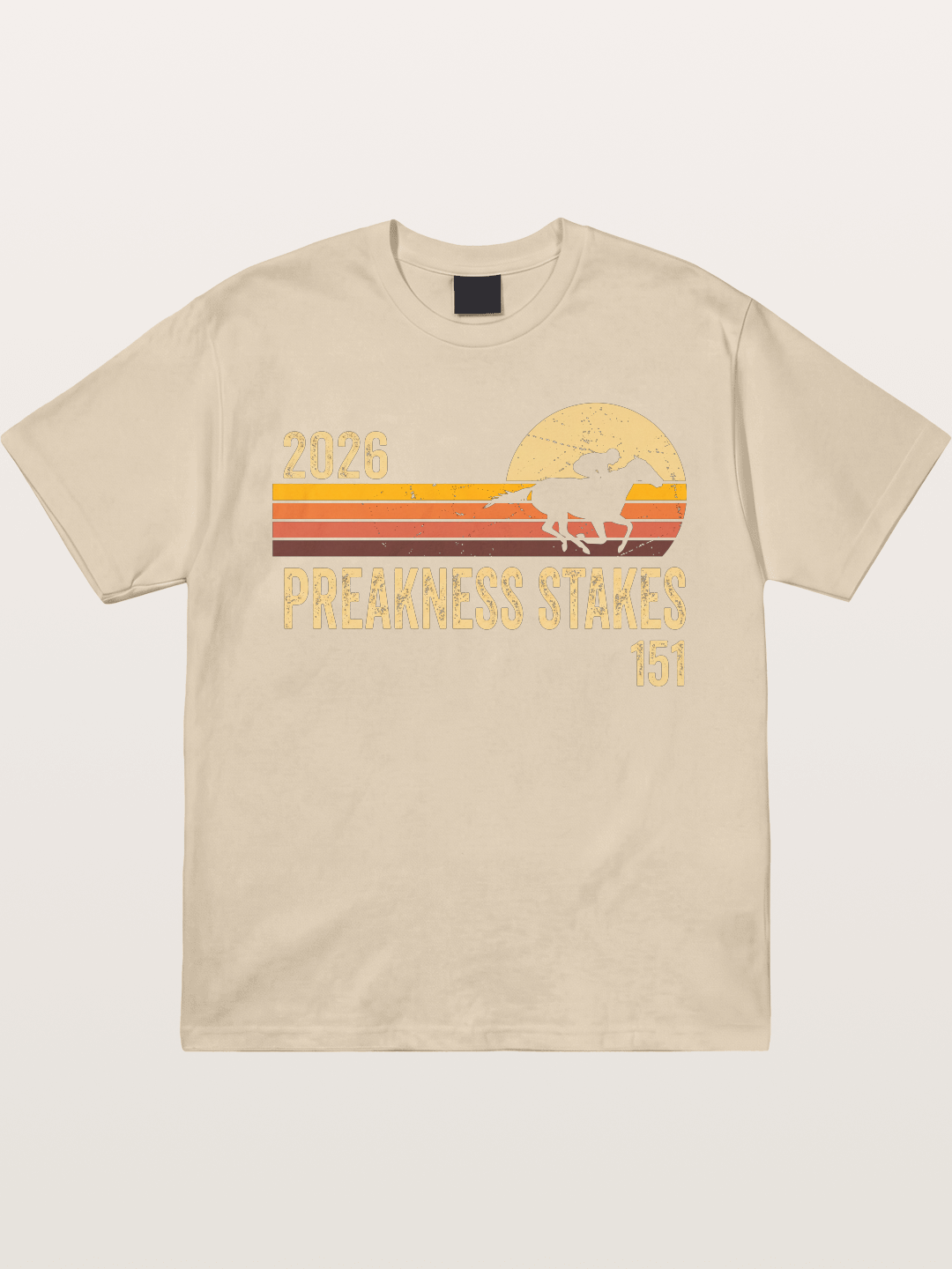 Retro Sunset Preakness Stakes 2026 Gildan T-shirt