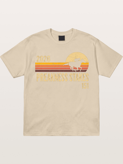 Retro Sunset Preakness Stakes 2026 Gildan T-shirt