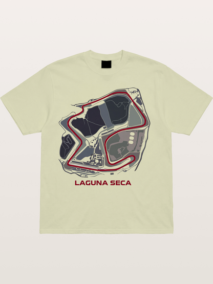 Laguna Seca Corkscrew Track Cotton T-shirt