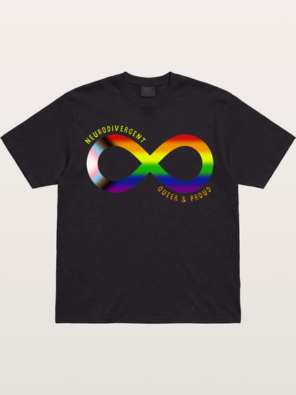 Neurodivergent Queer Infinity Symbol Gildan T-shirt