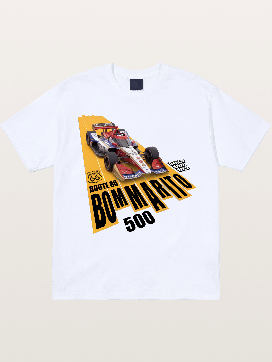 USAF Route66 Race Poster Gildan T-shirt