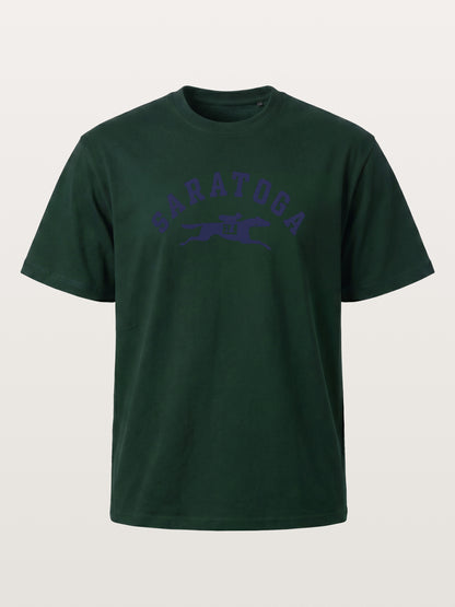 Saratoga Navy Horse Racing Mark Gildan T-shirt