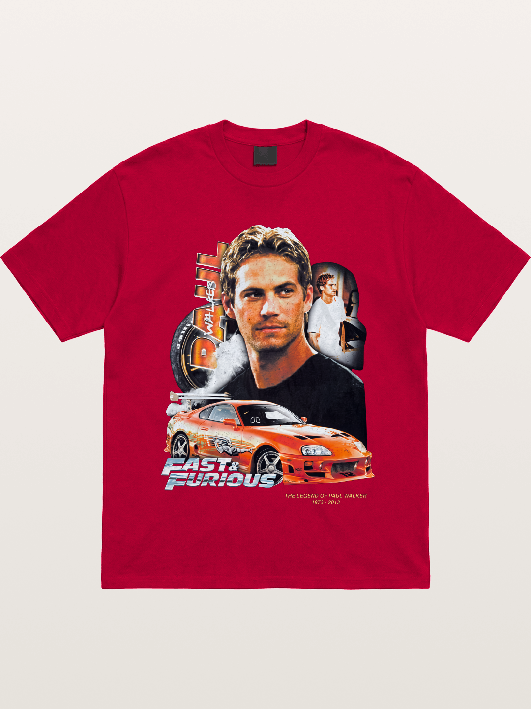 Orange Supra Fast & Furious Gildan T-shirt
