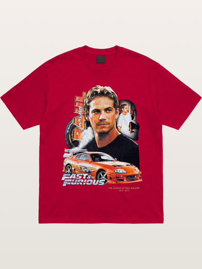 Orange Supra Fast & Furious Gildan T-shirt