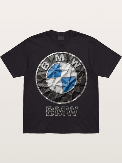BMW Crumpled Paper Emblem Gildan T-shirt
