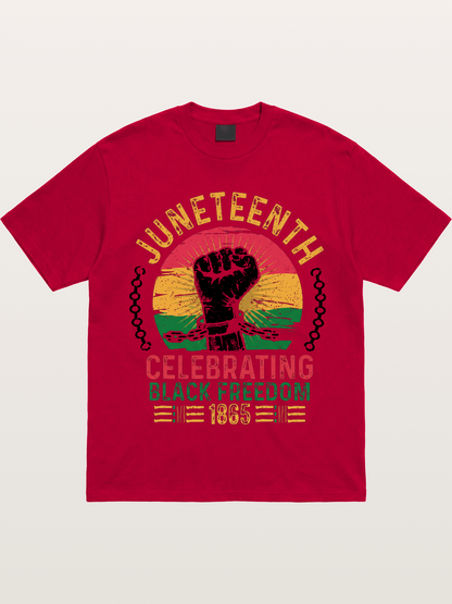 Juneteenth Black Freedom Fist Gildan T-shirt